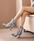 Beads Flower Short Boots